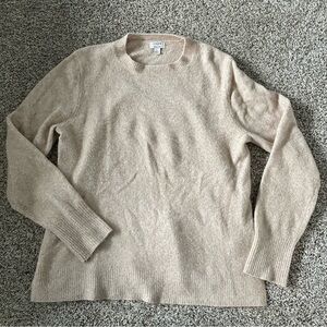 J Crew extra soft heathered Cream Sweater